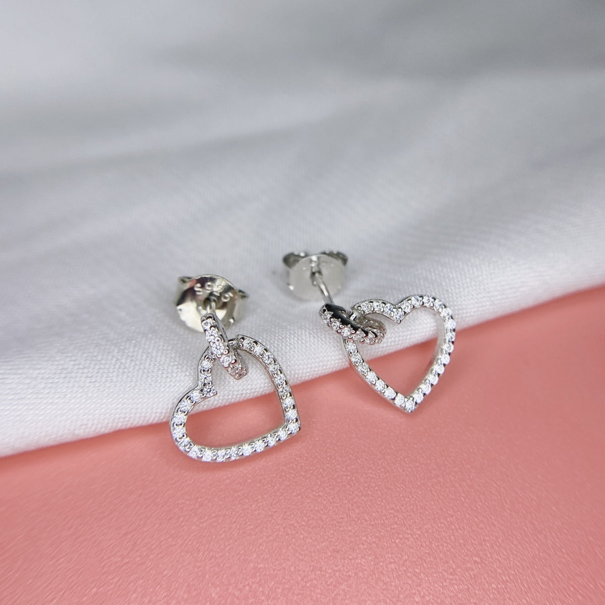 Heart Drop Earrings