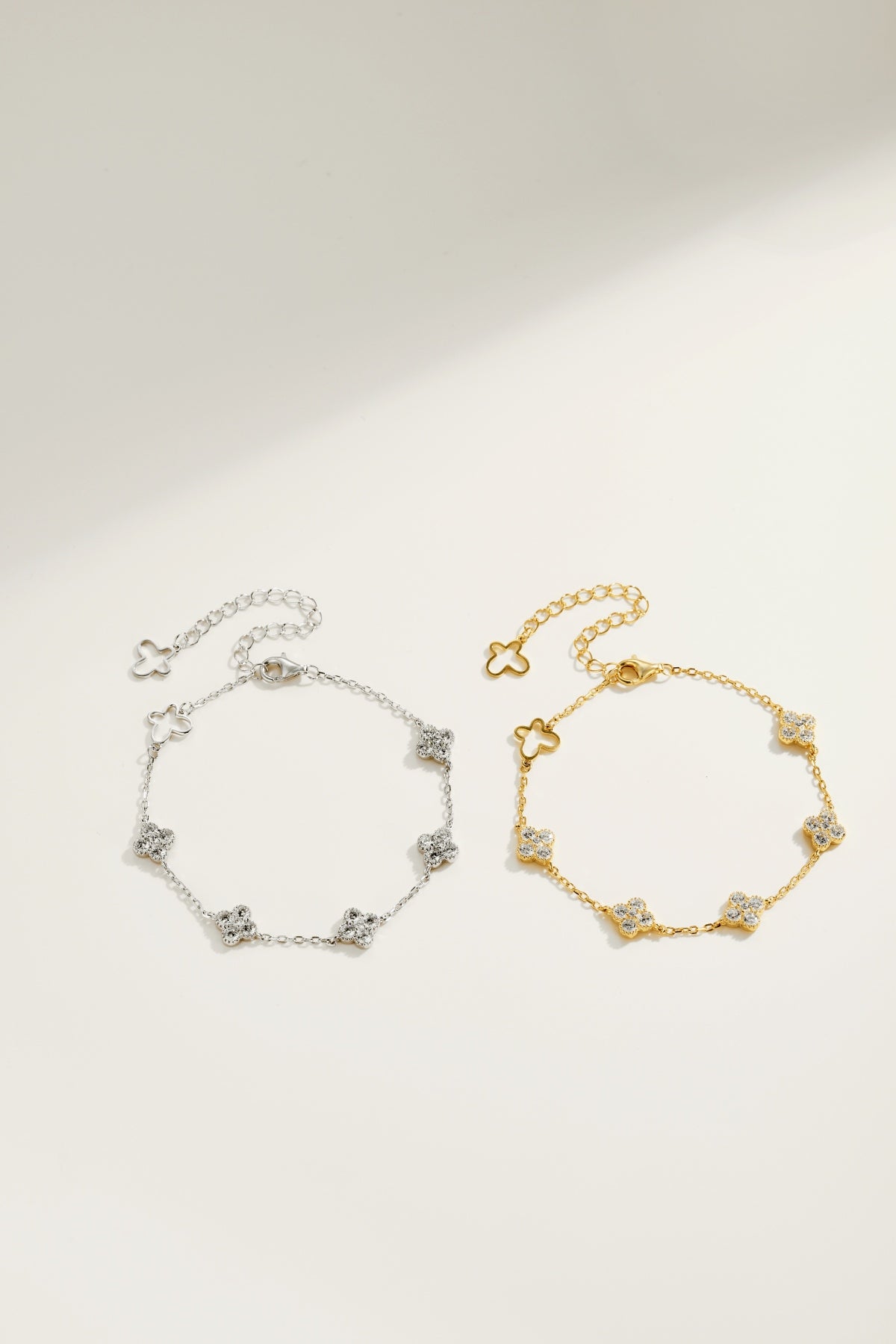 Crystal Clover Bracelet
