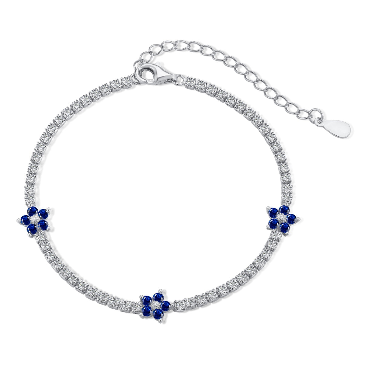 Flower Tennis Bracelet