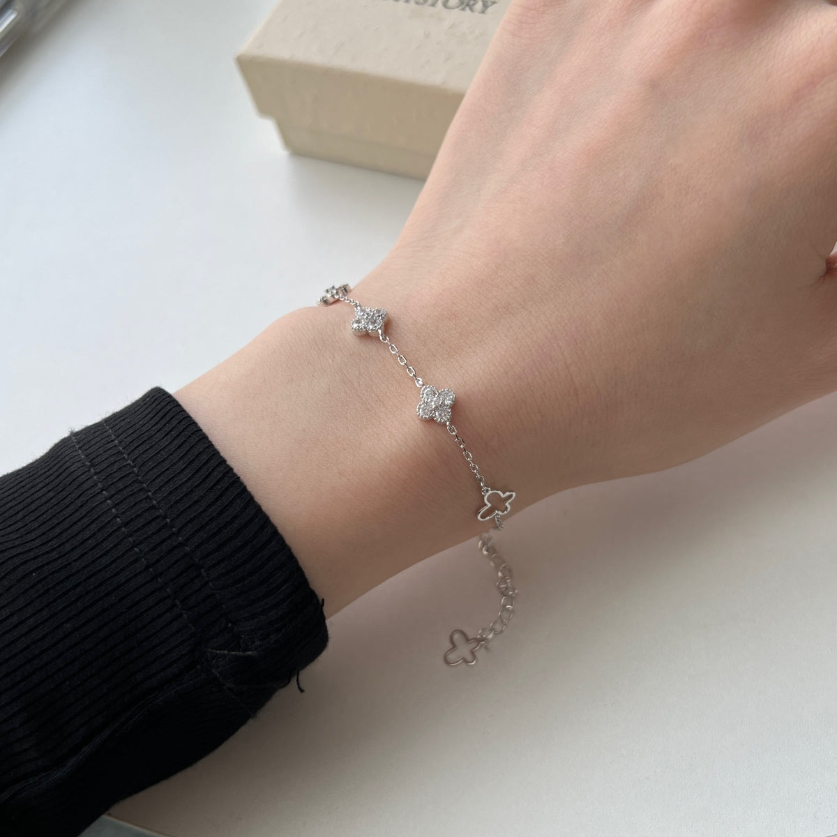 Crystal Clover Bracelet
